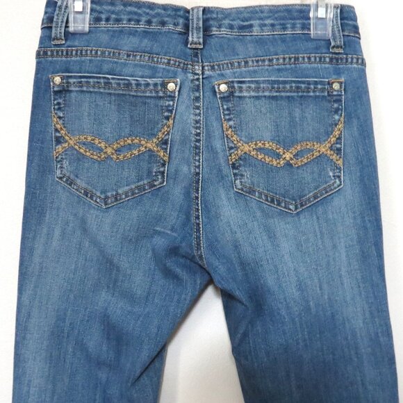 Code Bleu Maya Straight Leg Medium Wash Jeans Size 4 - Picture 8 of 16